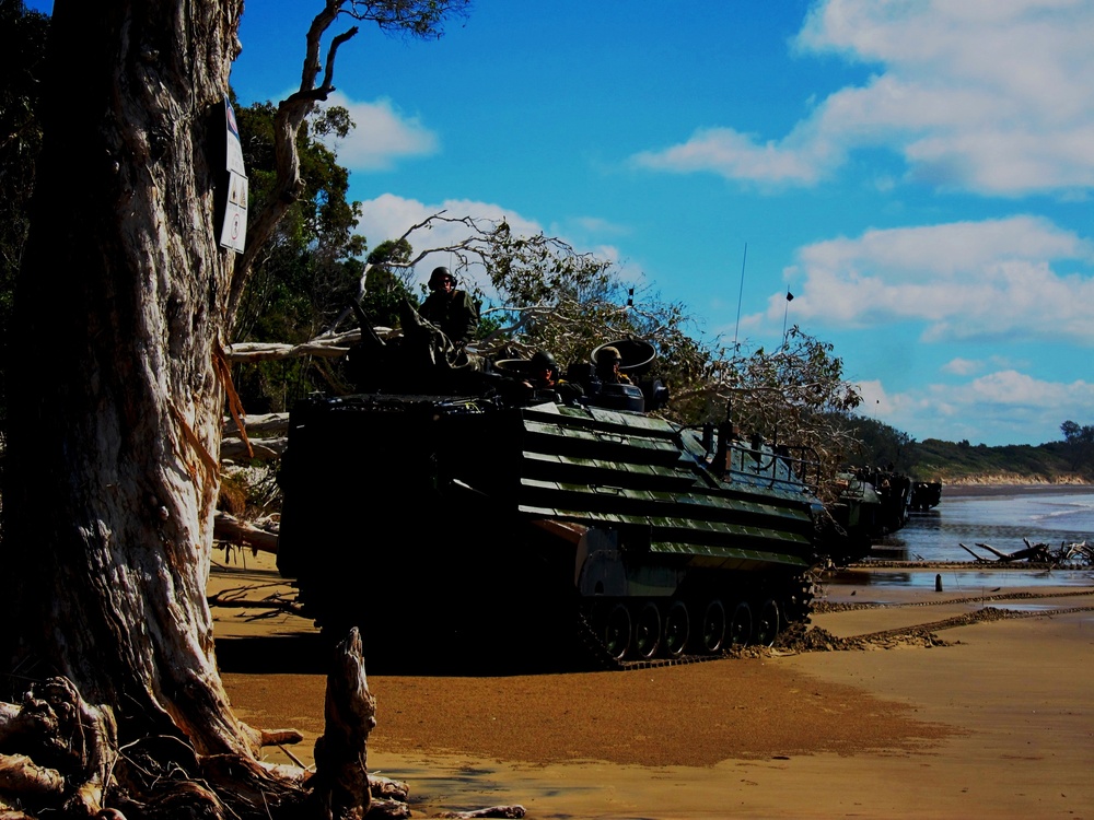 US Marines land at Freshwater Beach, Queensland, Australia