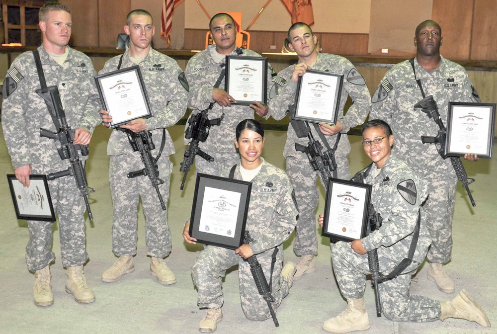 'Blacksmith' soldiers receive Combat Badges