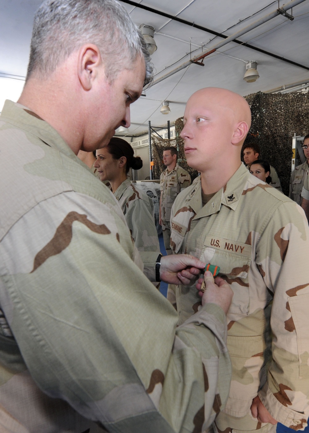 Medal ceremony at Naval Support Activity Bahrain