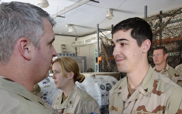 Medal ceremony at Naval Support Activity Bahrain