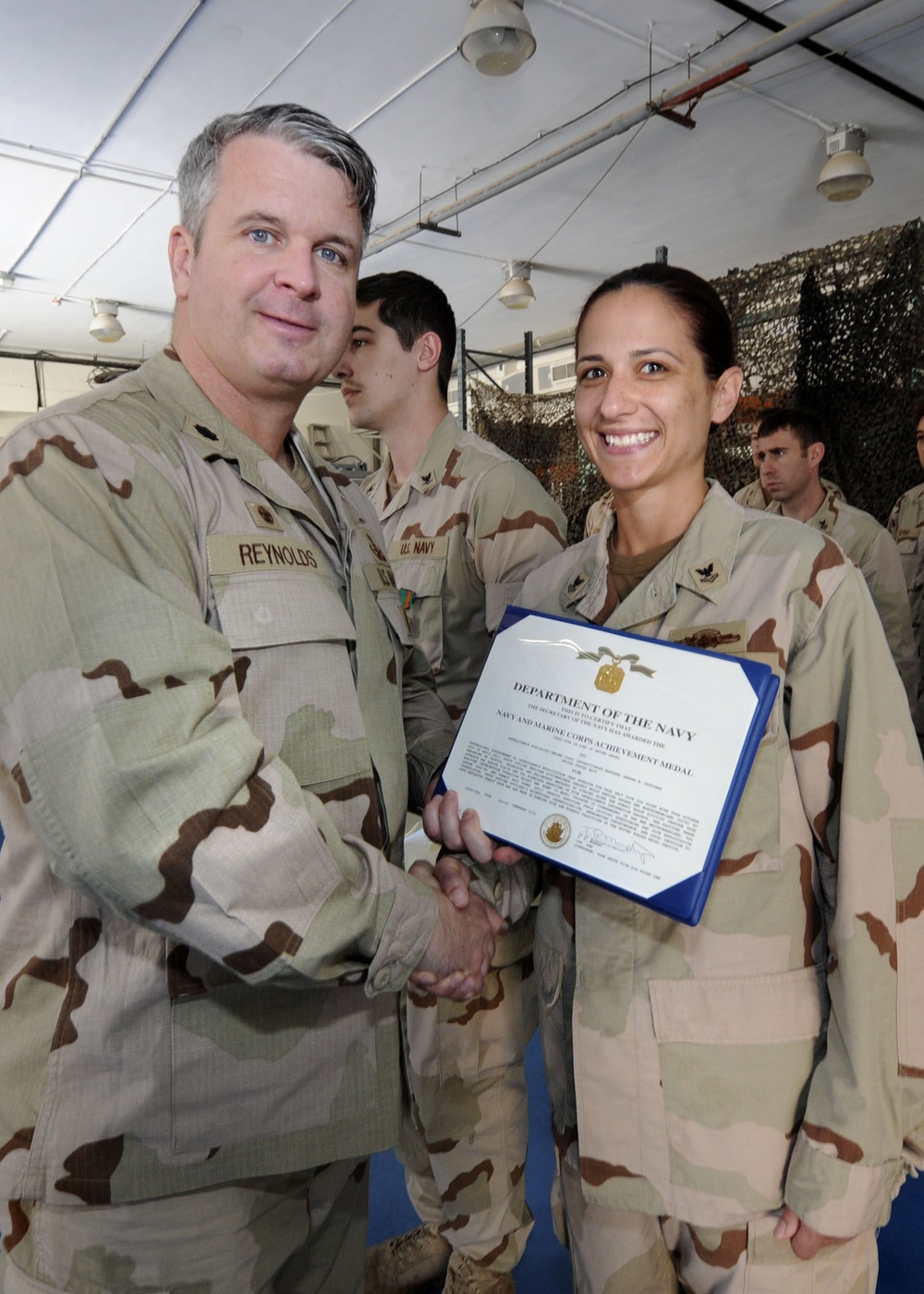 Medal ceremony at Naval Support Activity Bahrain