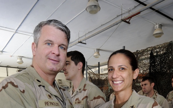 Medal ceremony at Naval Support Activity Bahrain