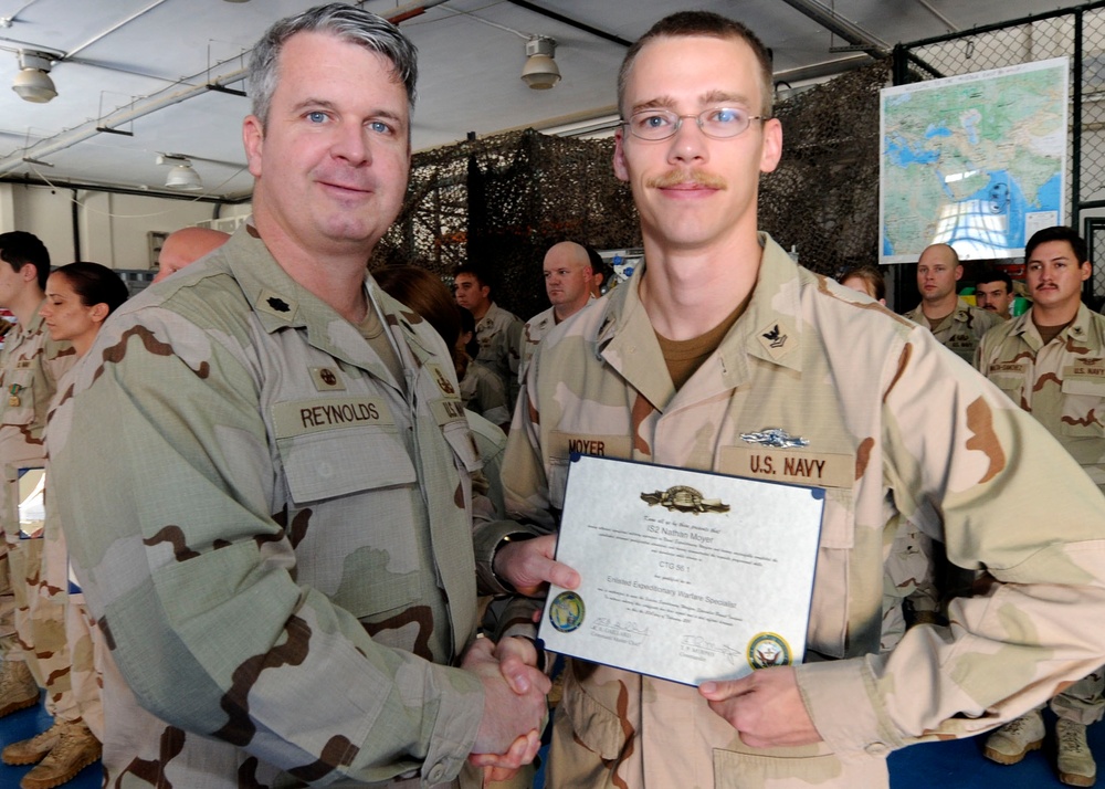 Medal ceremony at Naval Support Activity Bahrain