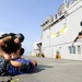 Simulated ship boarding exercise aboard USS WASP