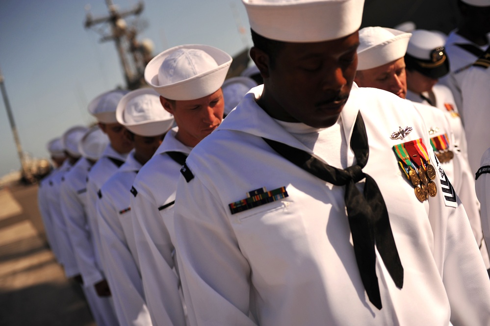 USS Doyle decommisioning