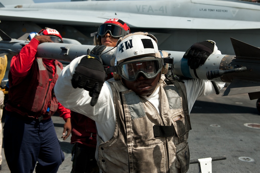 Stennis flight operations continue