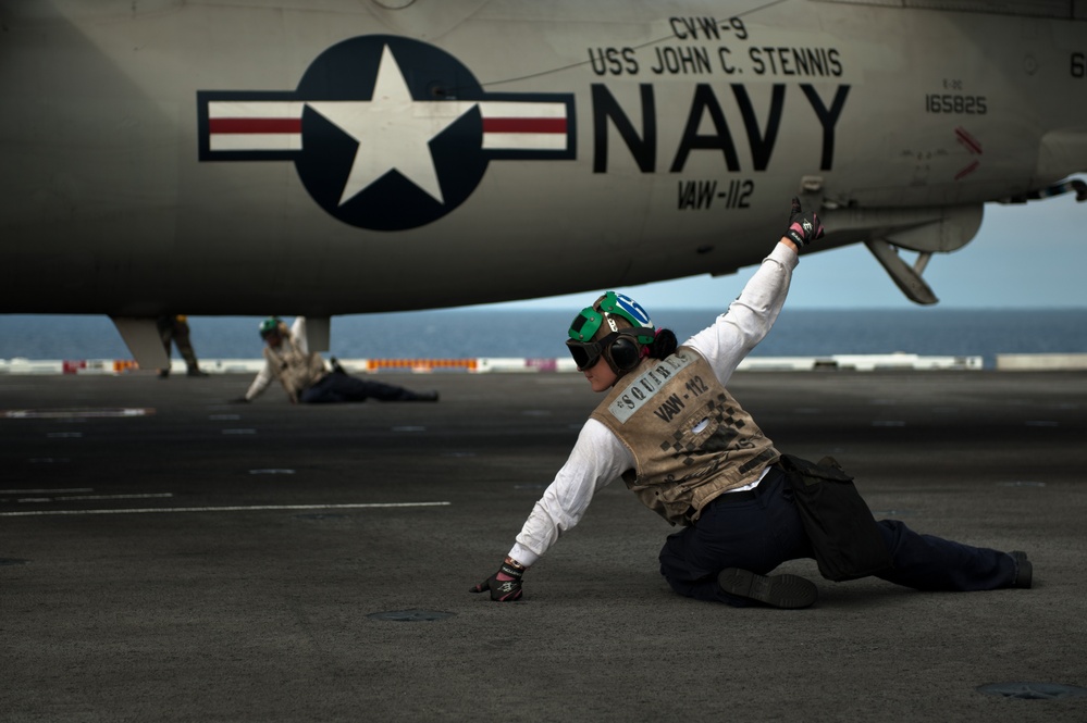 Stennis flight operations continue