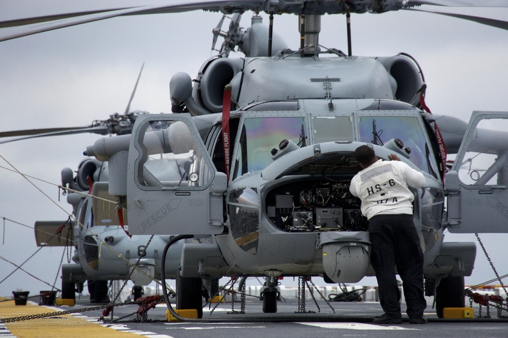 USS Bonhomme Richard conducts daily operations