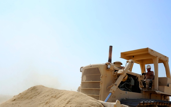 Task Group 56.2 reinforces berms in Kuwait