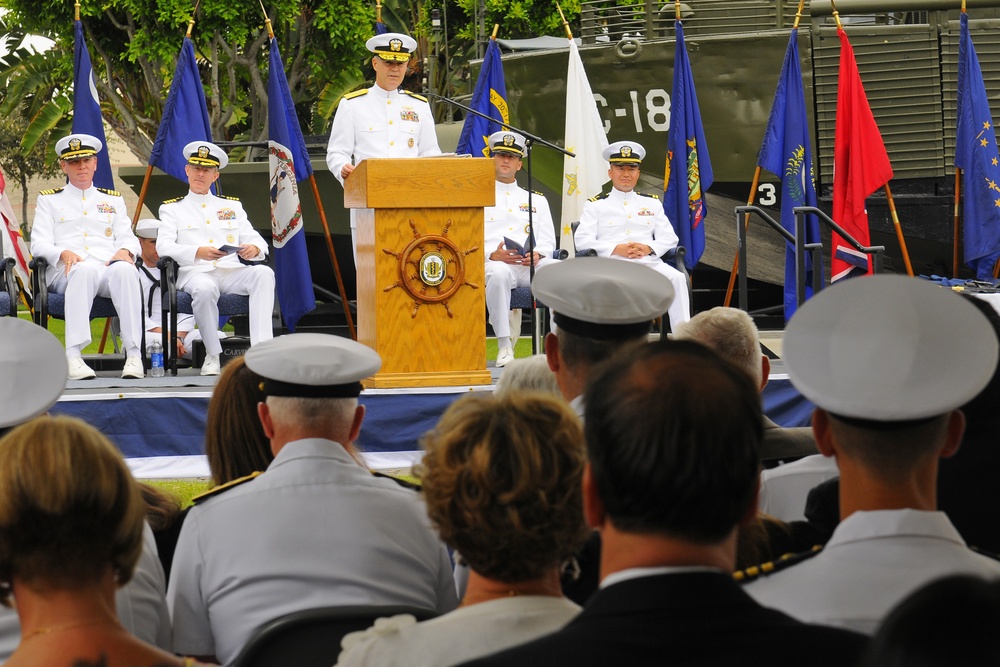 MESG 1 change of command and retirement ceremony