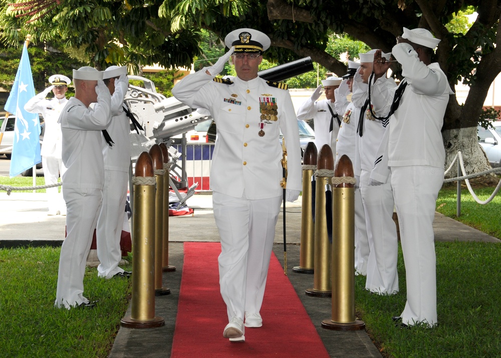 USS City of Corpus Christi change of command ceremony