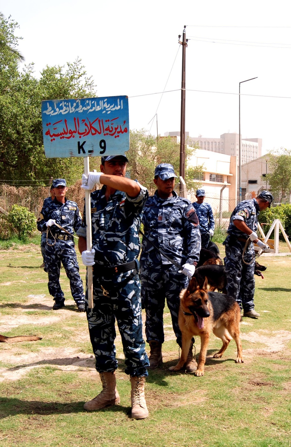 Baghdad Police College K9 handler graduation