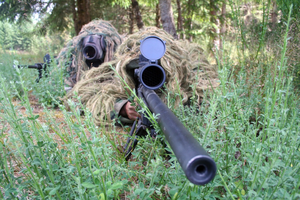 Air Force sniper team practices at Joint Base Lewis-McChord