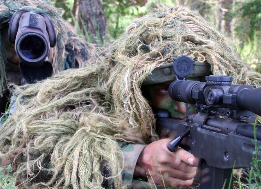 Air Force sniper team practices at Joint Base Lewis-McChord