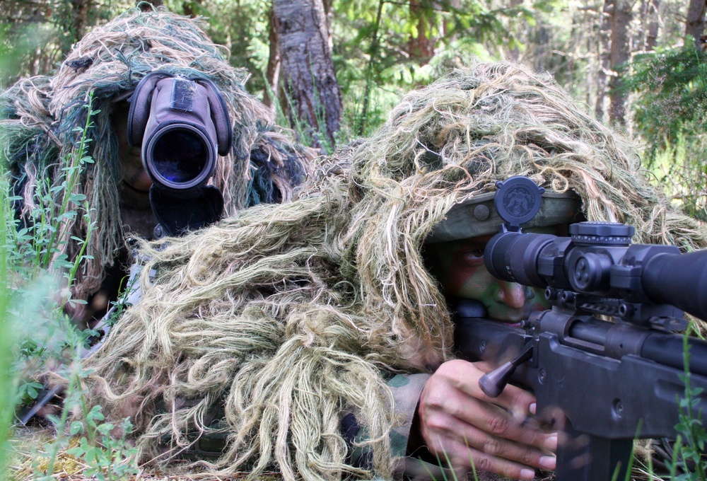 Air Force sniper team practices at Joint Base Lewis-McChord