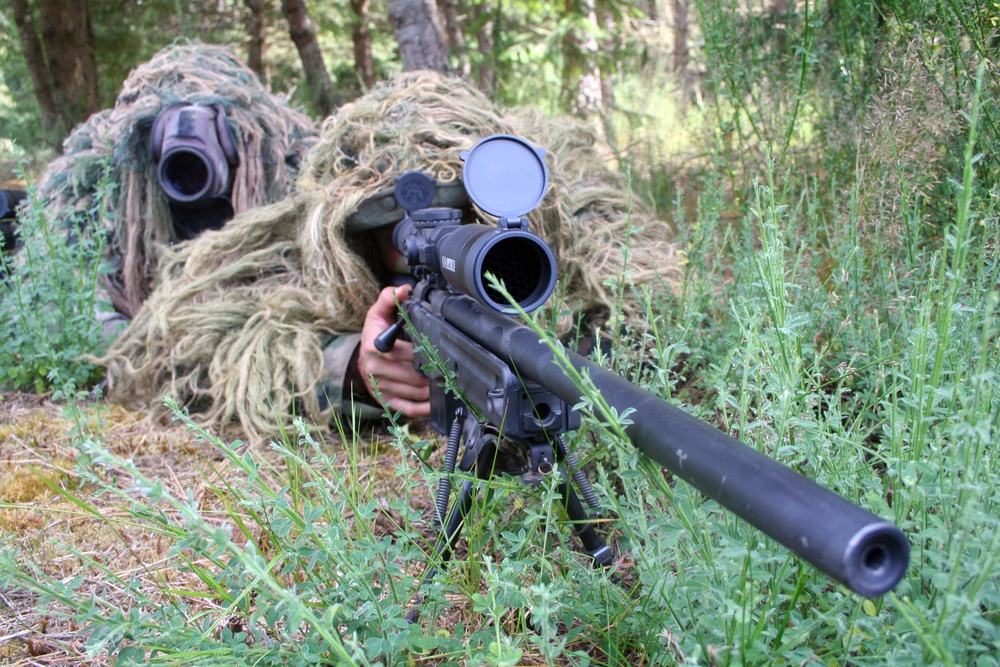 Air Force sniper team practices at Joint Base Lewis-McChord