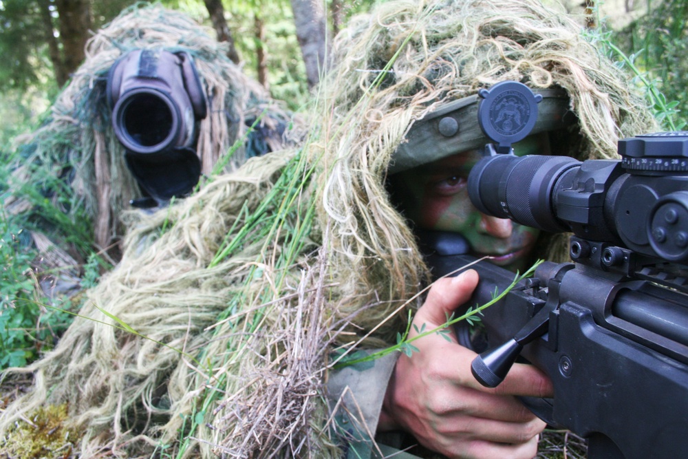 Air Force sniper team practices at Joint Base Lewis-McChord