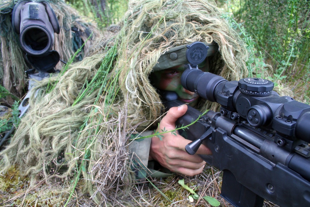 Air Force sniper team practices at Joint Base Lewis-McChord