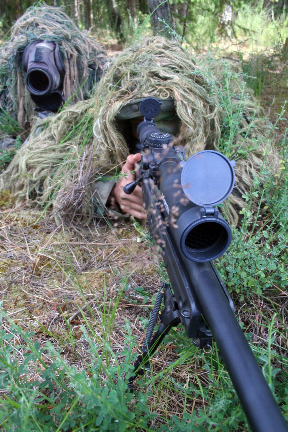 Air Force sniper team practices at Joint Base Lewis-McChord