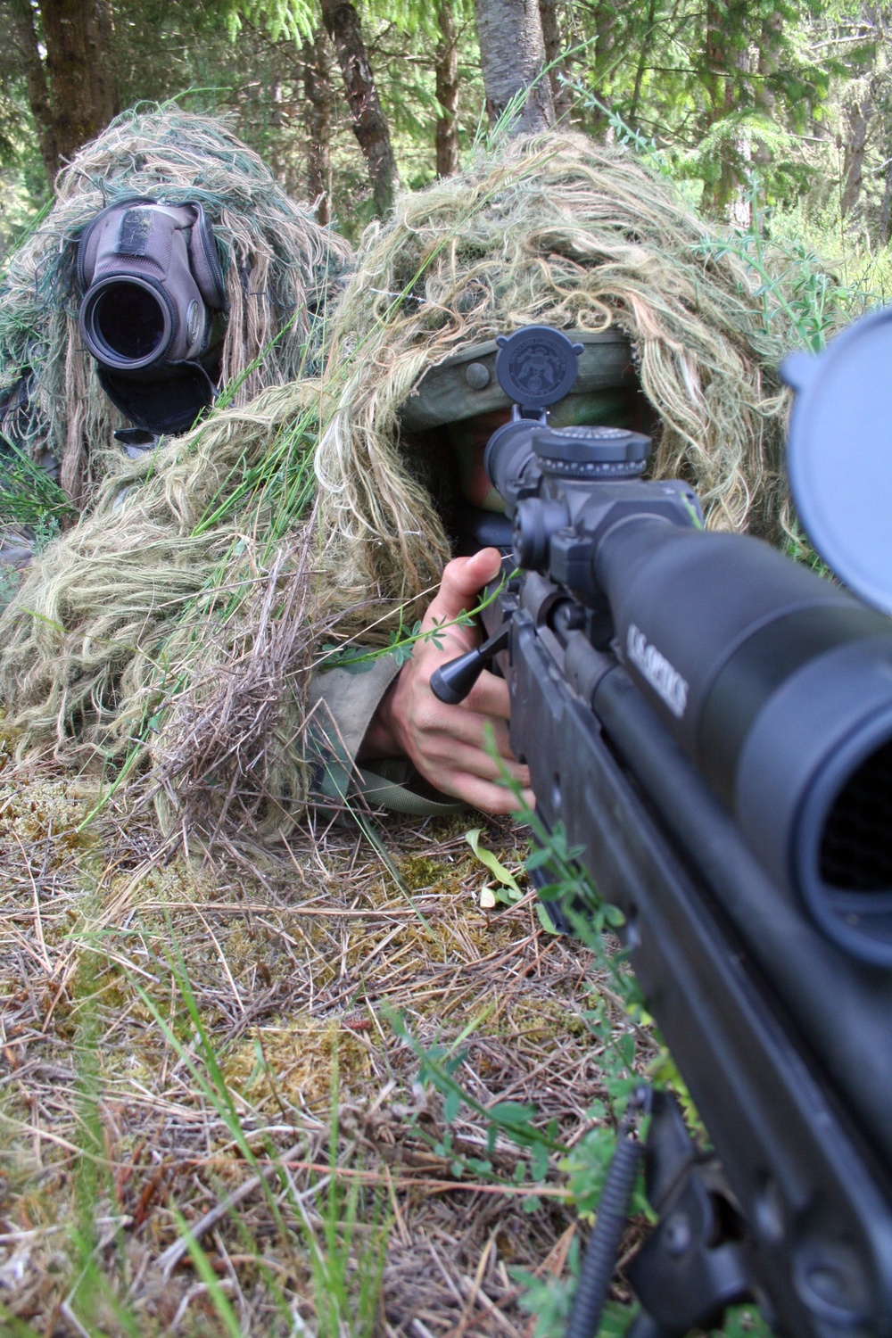 Air Force sniper team practices at Joint Base Lewis-McChord