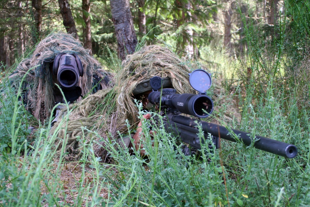 Air Force sniper team practices at Joint Base Lewis-McChord