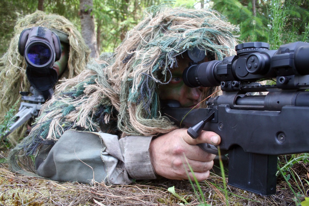 Air Force sniper team practices at Joint Base Lewis-McChord