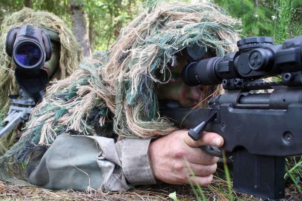 Air Force sniper team practices at Joint Base Lewis-McChord