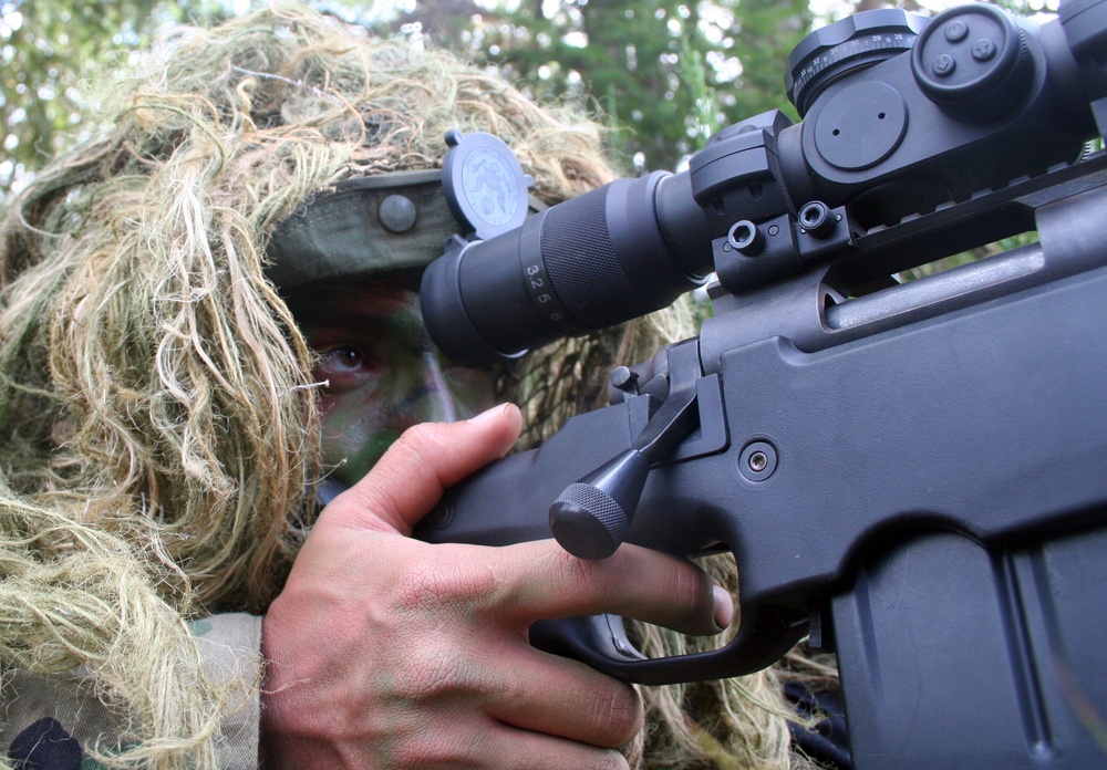 Air Force sniper team practices at Joint Base Lewis-McChord