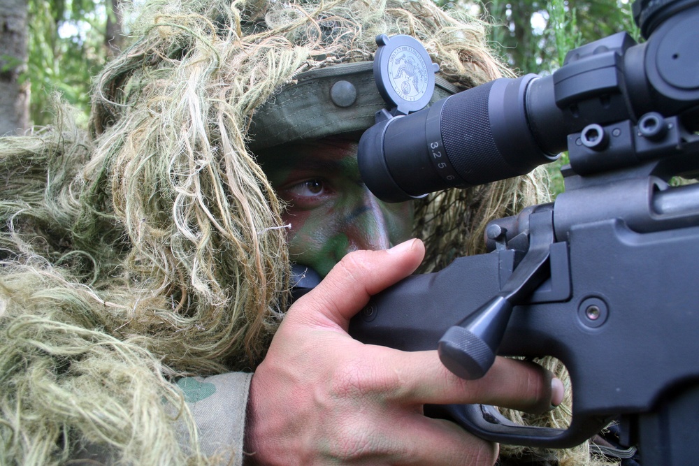 Air Force sniper team practices at Joint Base Lewis-McChord