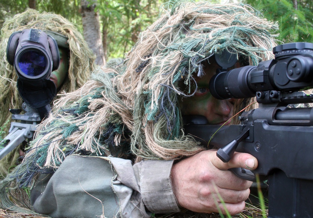 Air Force sniper team practices at Joint Base Lewis-McChord