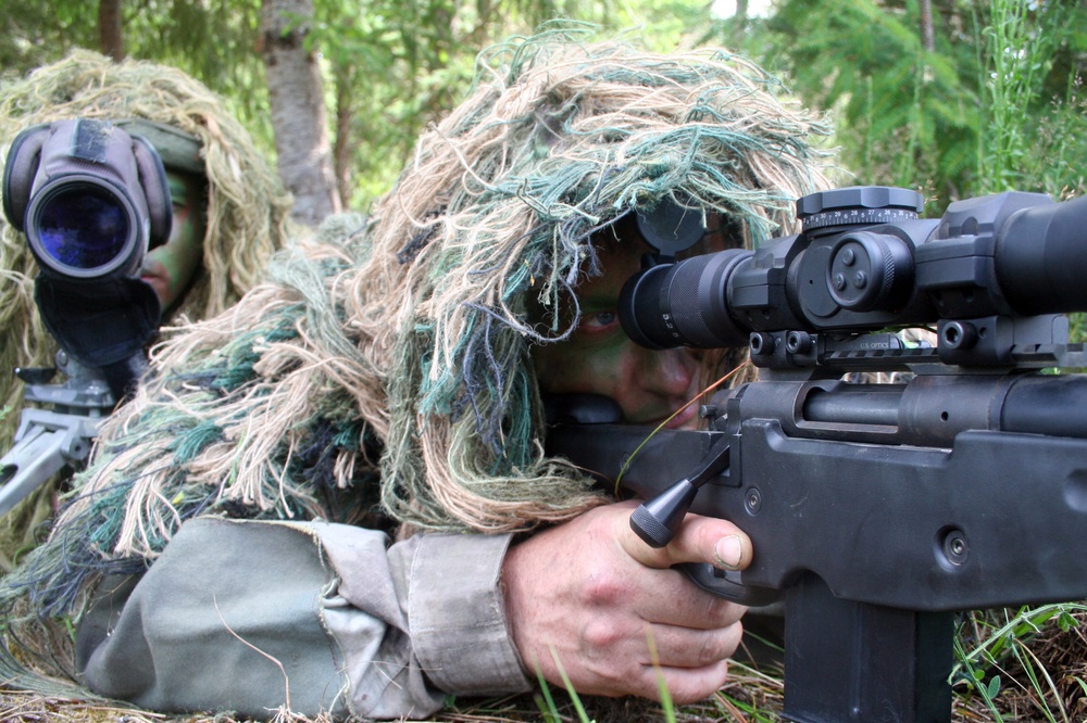 Air Force sniper team practices at Joint Base Lewis-McChord