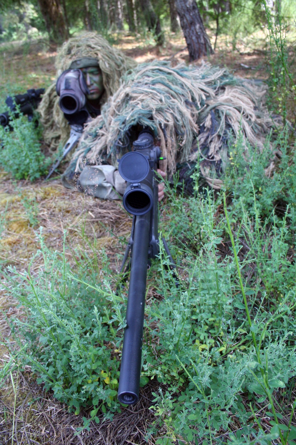 Air Force sniper team practices at Joint Base Lewis-McChord