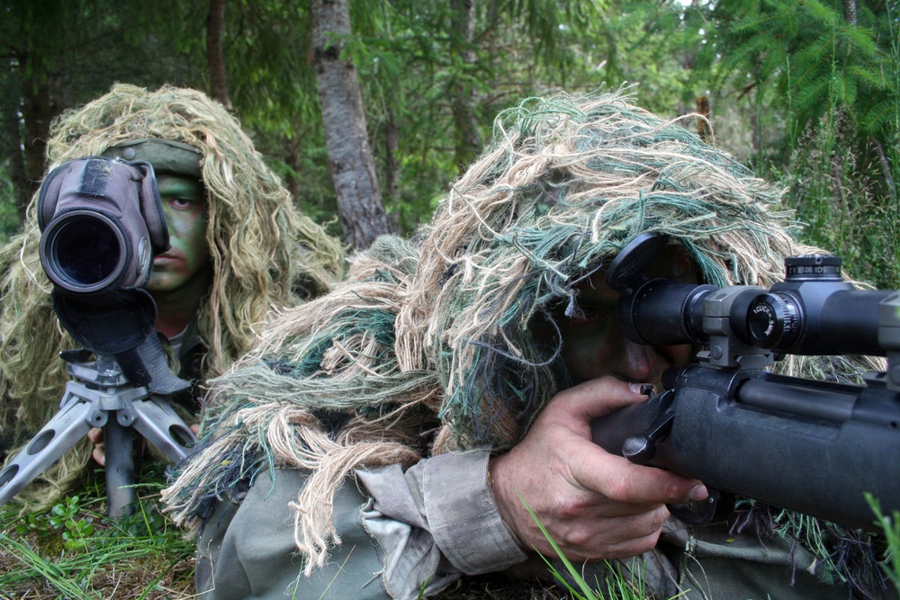 Air Force sniper team practices at Joint Base Lewis-McChord