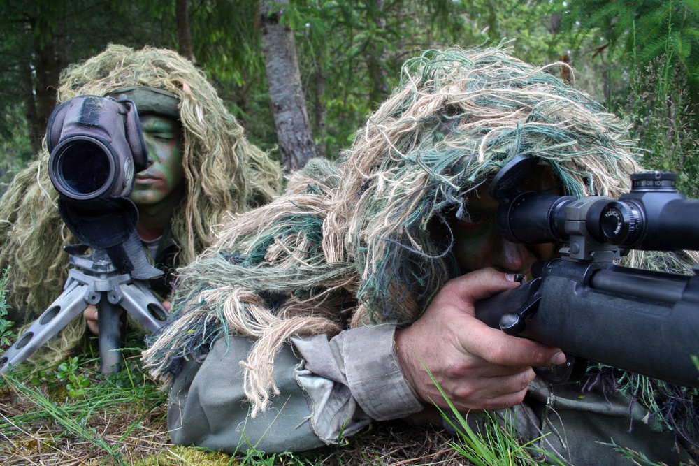 Air Force sniper team practices at Joint Base Lewis-McChord