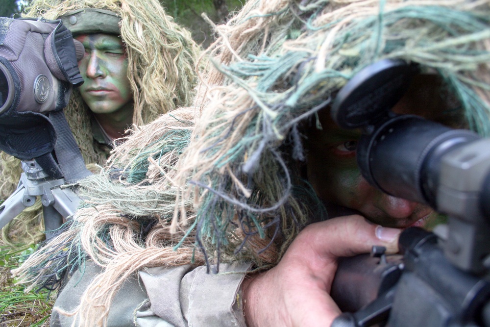 Air Force sniper team practices at Joint Base Lewis-McChord