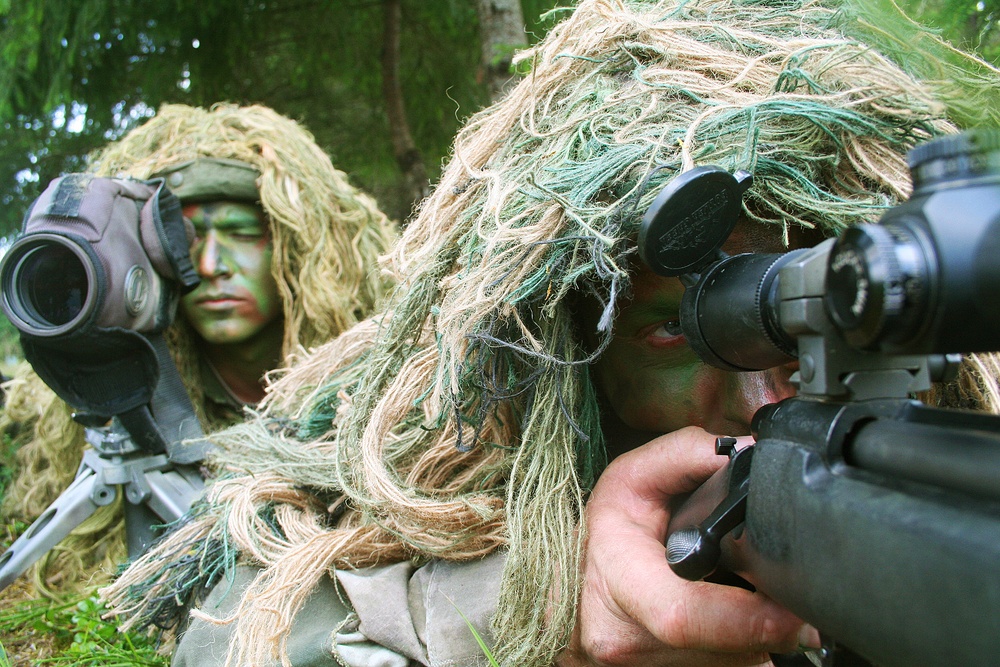 Air Force sniper team practices at Joint Base Lewis-McChord