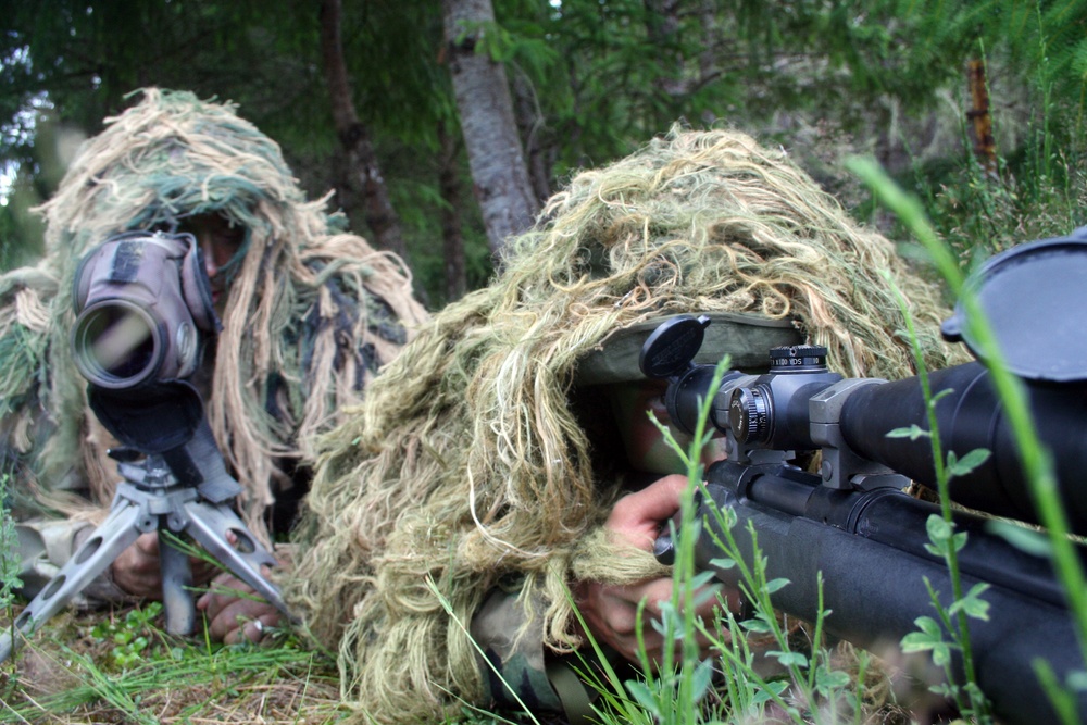 Air Force sniper team practices at Joint Base Lewis-McChord