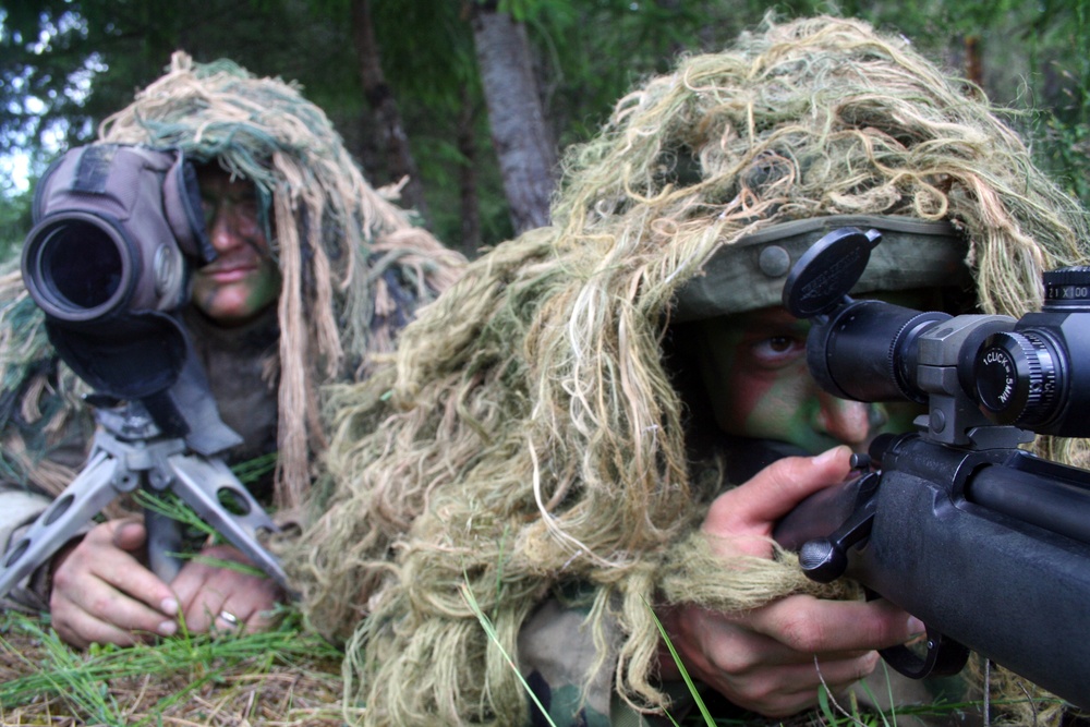 Air Force sniper team practices at Joint Base Lewis-McChord