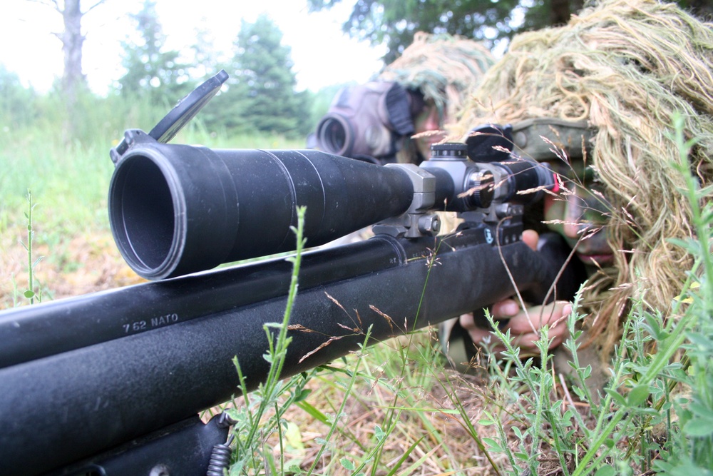 Air Force sniper team practices at Joint Base Lewis-McChord