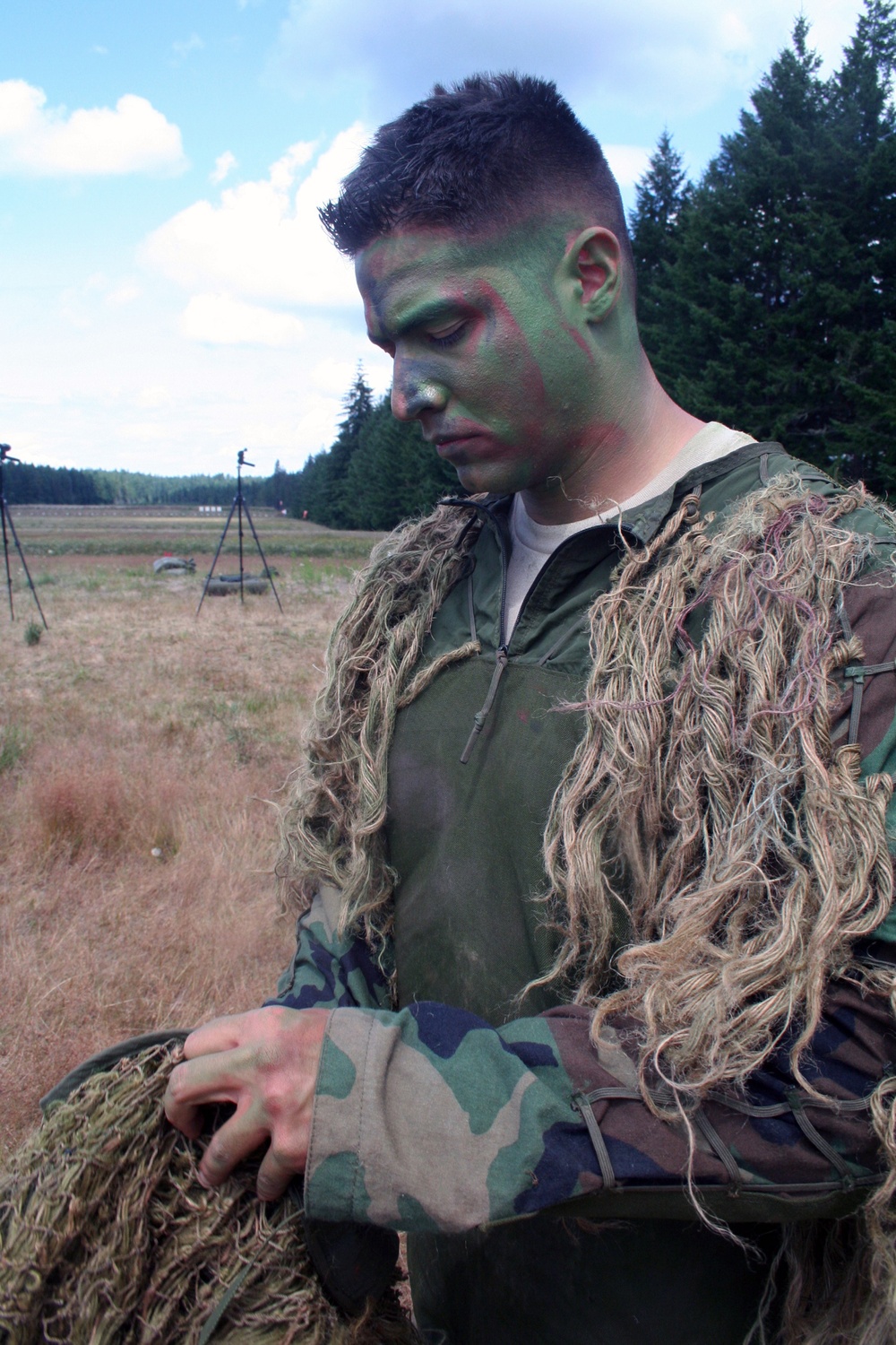 Air Force sniper team practices at Joint Base Lewis-McChord