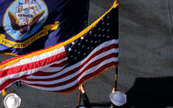 Burial at sea aboard USS John C. Stennis