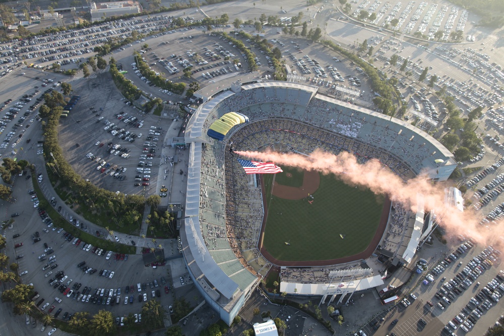 Leap Frog parachutes into Dodger Stadium
