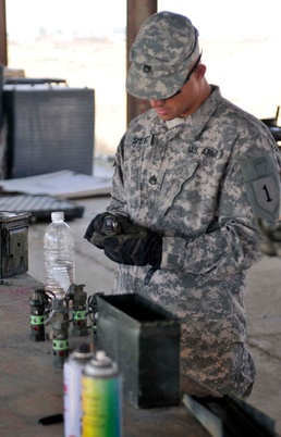 ‘Devil’ soldiers maintain readiness at ammo holding area