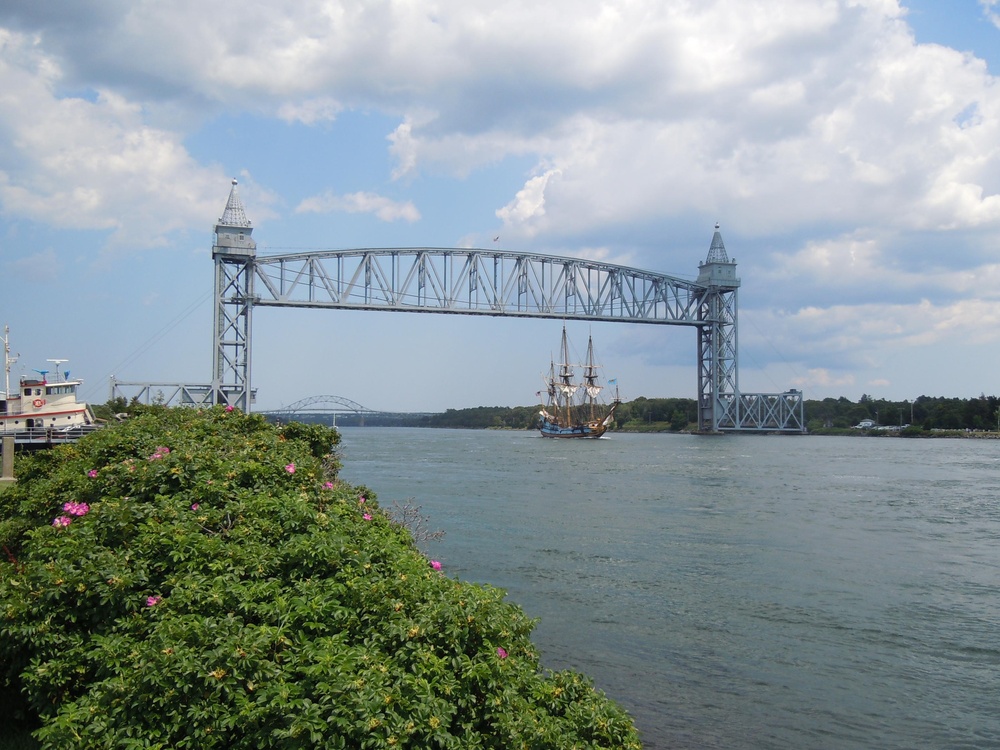 Tall ship makes voyage down Cape Cod Canal