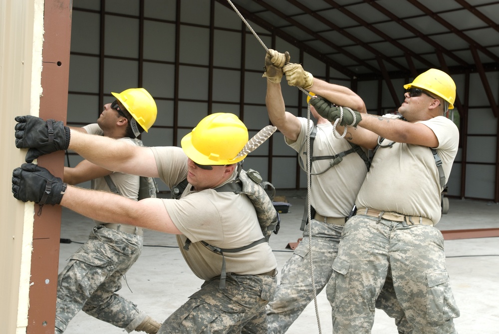 733rd Engineer Company builds classroom at Caste IRC