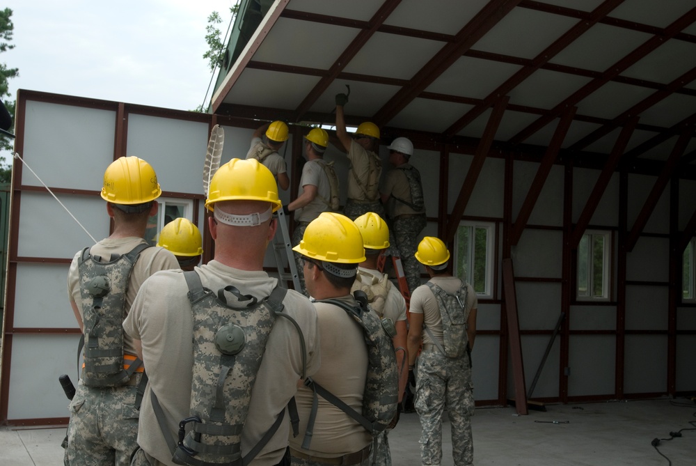 733rd Engineer Company builds classroom at Caste IRC