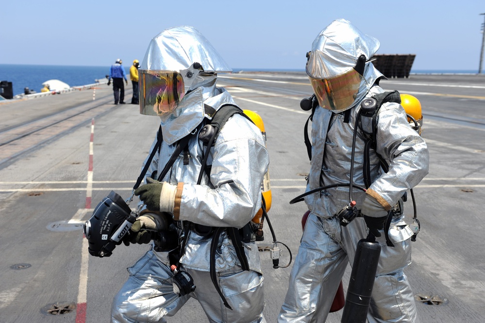 USS Dwight D. Eisenhower training in the Atlantic Ocean