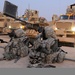 Gold Falcons prepare trucks and equipment for logistical convoy