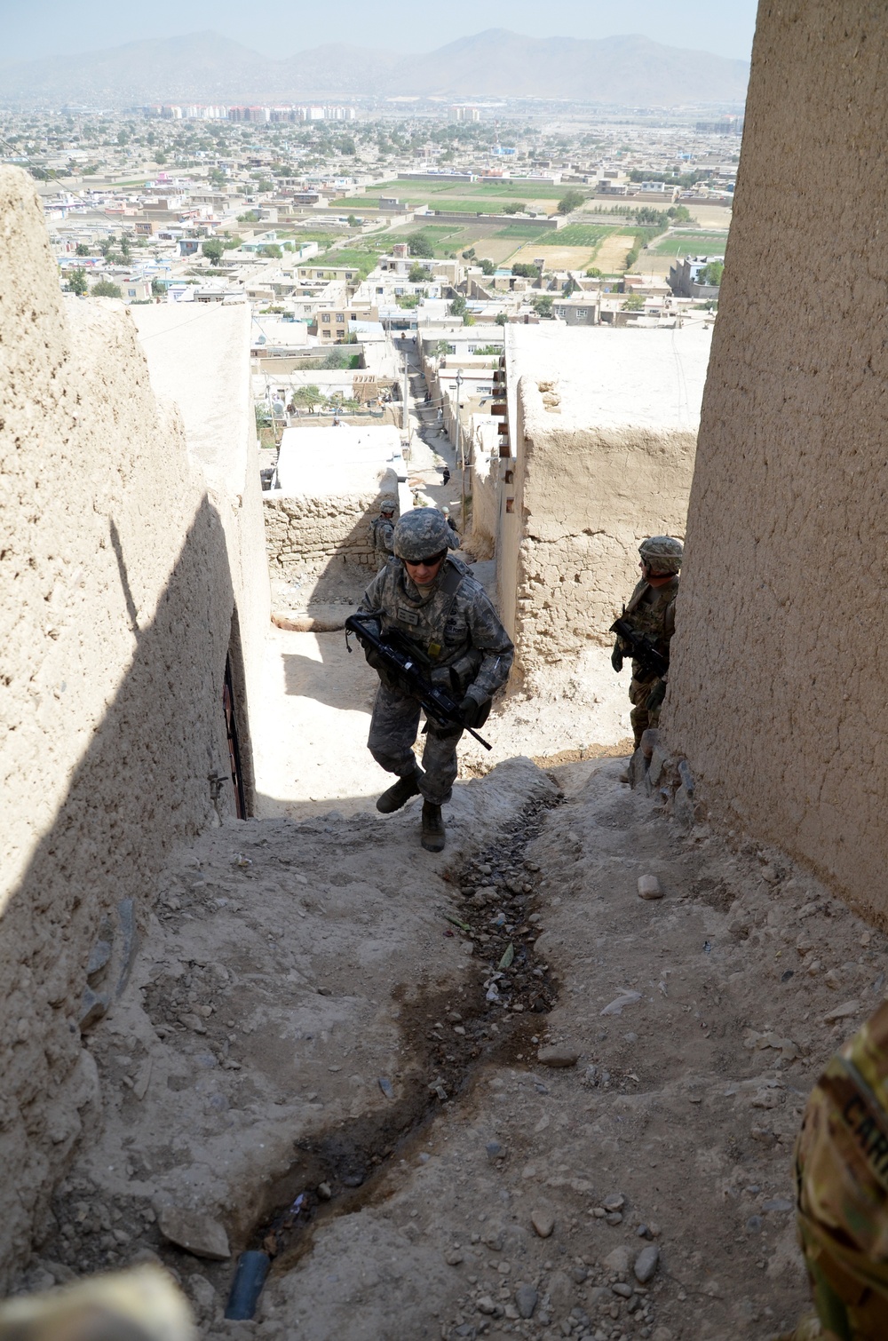 US Forces Afghanistan, Force Patrol conducts a presence patrol in Kabul, Afghanistan