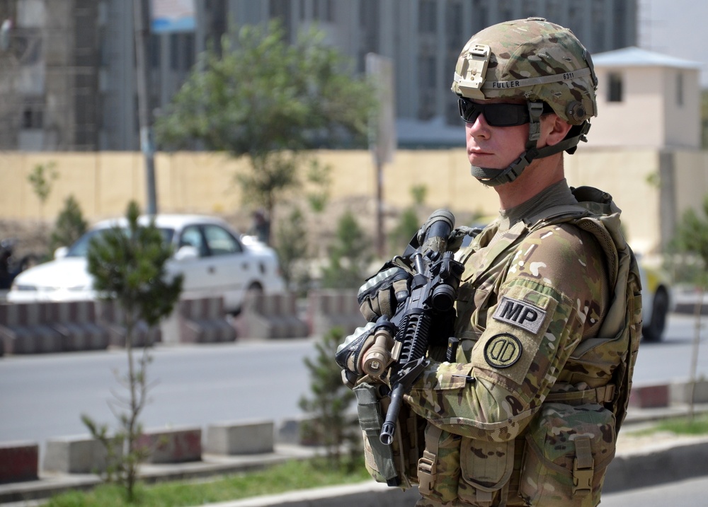 US Forces –Afghanistan, Force Patrol conducts a presence patrol in Kabul, Afghanistan